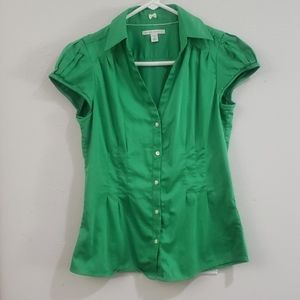 Banana Republic fitted cap sleeve shirt